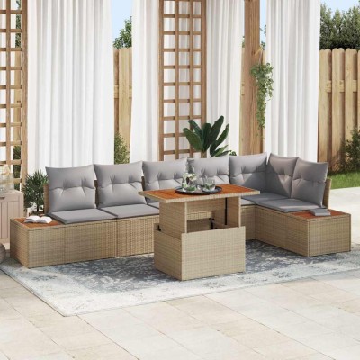 Garden dining set with...