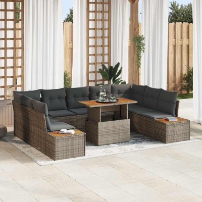 Garden dining set with...