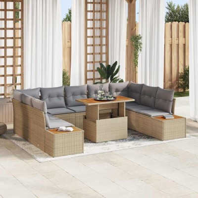 Garden dining set with...