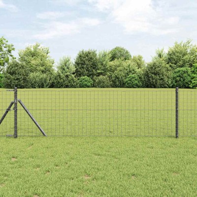 Fence post 52 pcs Gray 3.2...
