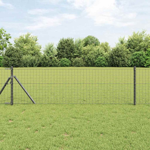 Fence post 52 pcs Gray 3.2 x 3.2 x 100 cm