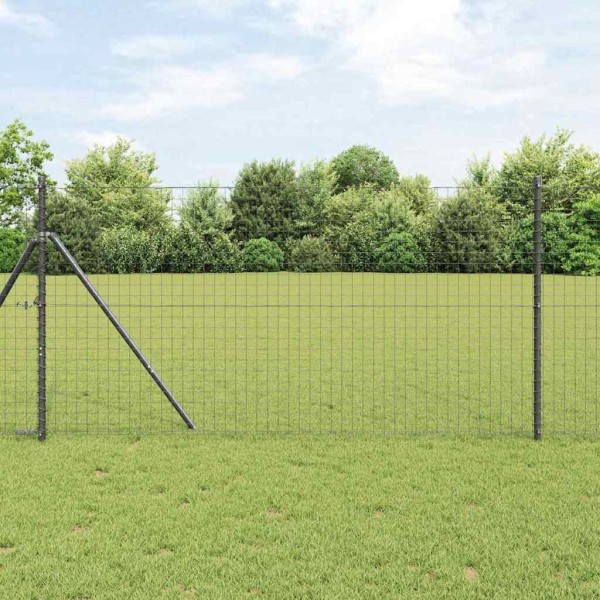 Fence post 52 pcs Gray 3.2 x 3.2 x 150 cm