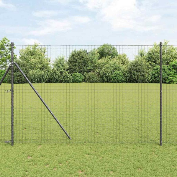 Fence post 52 pcs Gray 3.2 x 3.2 x 200 cm