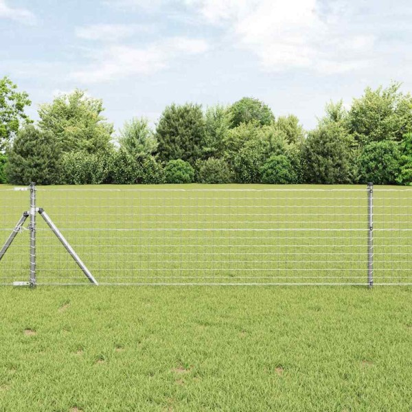 Fence post 26 pcs Gray 3.2 x 3.2 x 100 cm