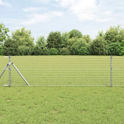 Fence post 52 pcs Gray 3.2...