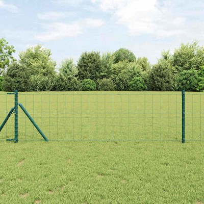 Fence with posts Green 0.8...