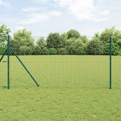 Fence with posts Green 1 x...