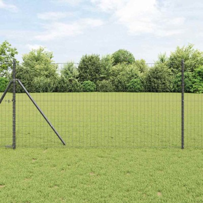 Fence with posts Gray 1.2 x...