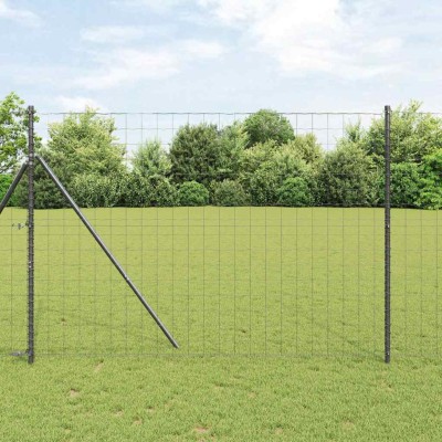 Fence with posts Gray 1.5 x...