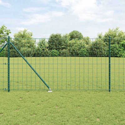 Fence with posts Green 1 x...