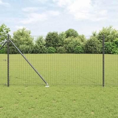 Fence with posts Gray 1 x...
