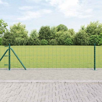 Fence with posts Green 0.4...