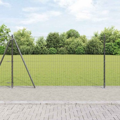 Fence with posts Gray 1.2 x...