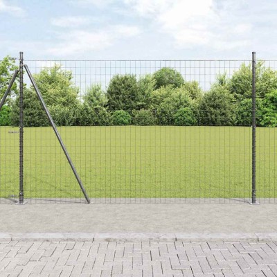 Fence with posts Gray 1.6 x...
