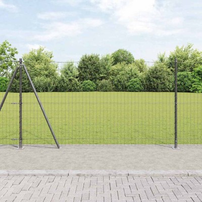 Fence with posts Gray 1.2 x...