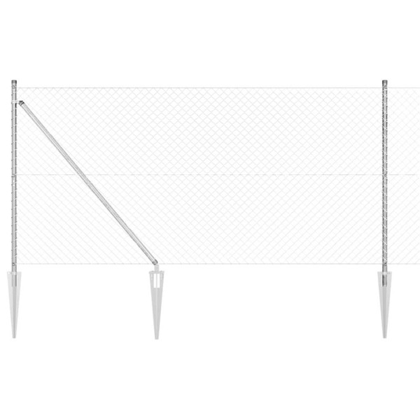Fence post Silver 10 x 1.2 m (40 x 40 mm mesh)