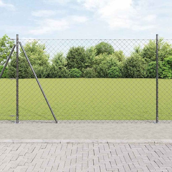 Fence post Gray 10 x 1.5 m (60 x 60 mm mesh)