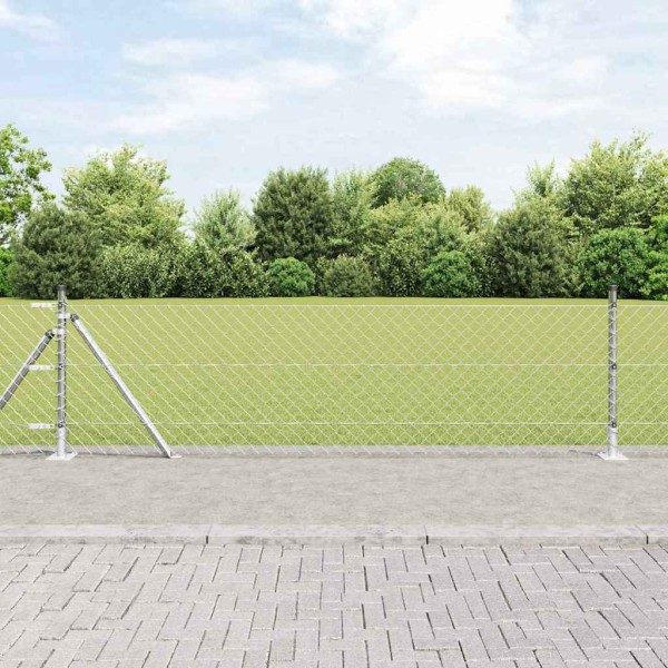Fence post Silver 25 x 0.6 m (60 x 60 mm grid)
