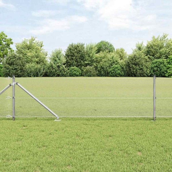 Welded wire fence with pointed ends Steel