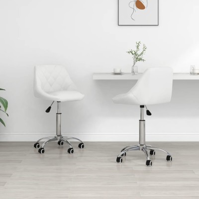 Swivel dining chairs, 2...