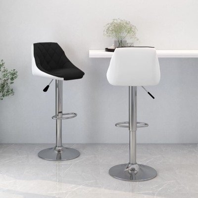 Bar stools, 2 pcs., white...