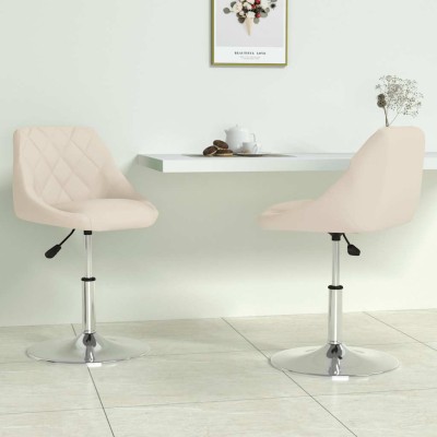 Swivel dining chairs, 2...