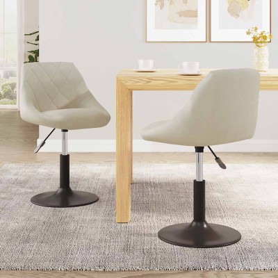 Swivel dining chairs, 2...