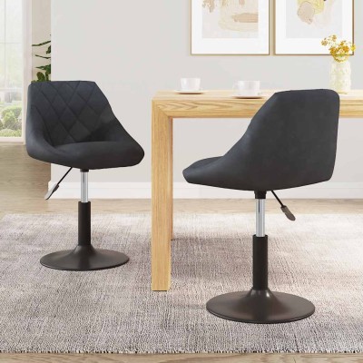 Swivel dining chairs, 2...