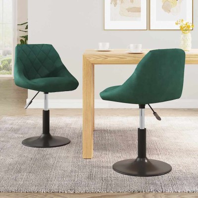 Swivel dining chairs, 2...