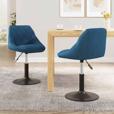 Swivel dining chairs, 2...