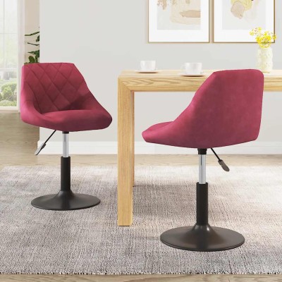 Swivel dining chairs, 2...