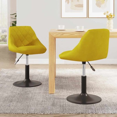 Swivel dining chairs, 2...