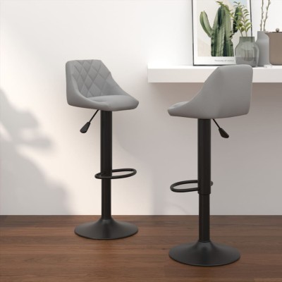 Bar stools, 2 pcs., light...