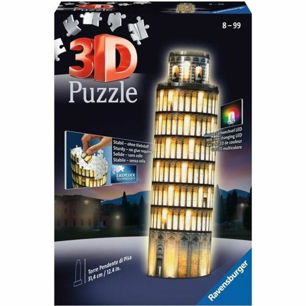 3D-palapeli Ravensburger Tour De Pise Night Edition  216 Kappaletta