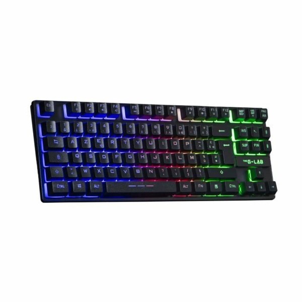 Игровая клавиатура Gaming The G-Lab KEYZ CAESIUM TKL WIRELESS Чёрный AZERTY