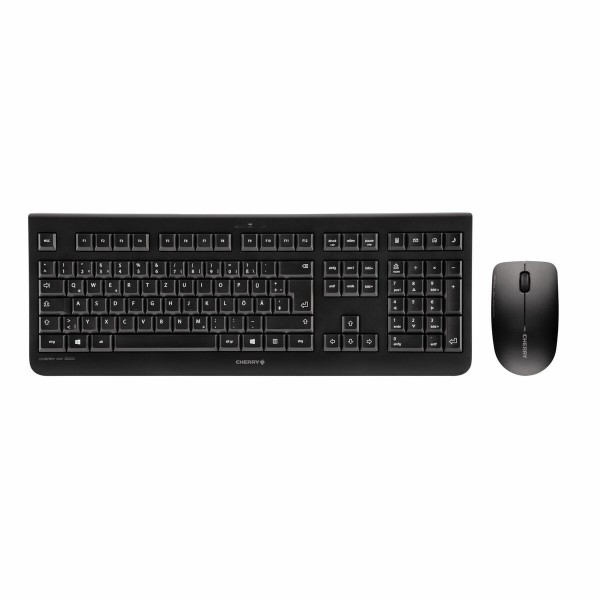 Клавиатура и беспроводная мышь Cherry JD-0710ES-2 Чёрный Испанская Qwerty QWERTY