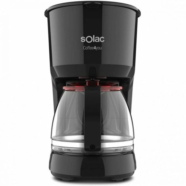 Drip Coffee Machine Solac Black 750 W 1,25 L