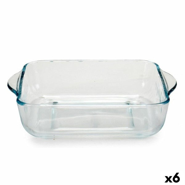 Baking tray Pasabahce Borcam 1,9 L 22 x 6 x 25,5 cm With handles (6 Units)