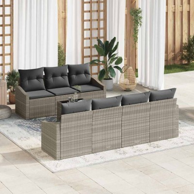 Sofa set 8 pcs. Light gray...