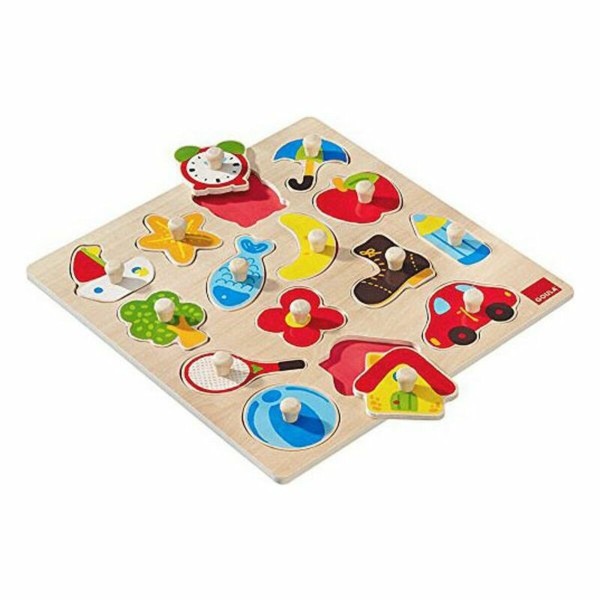 Puzle un domino komplekts Goula (15 pcs)