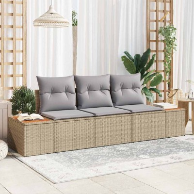 Garden Sofa Set 3 pcs beige...