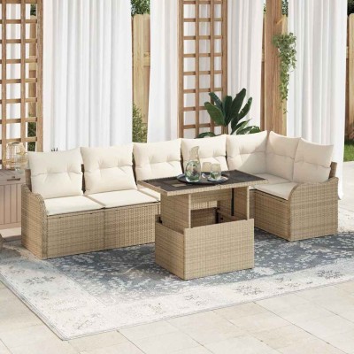 Garden sofa set with pillow...