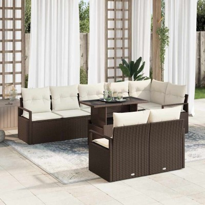 Garden Sofa Set with...