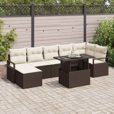 Garden Sofa Set with...