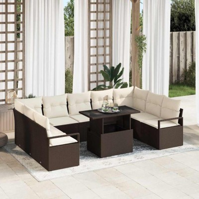 Garden Sofa Set with...