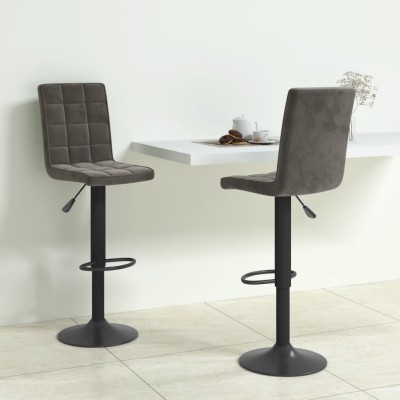 Bar stools, 2 pcs., dark...