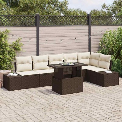 Garden Sofa Set with...