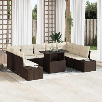 Garden Sofa Set with...