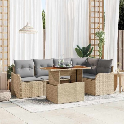 Garden Sofa Set with...