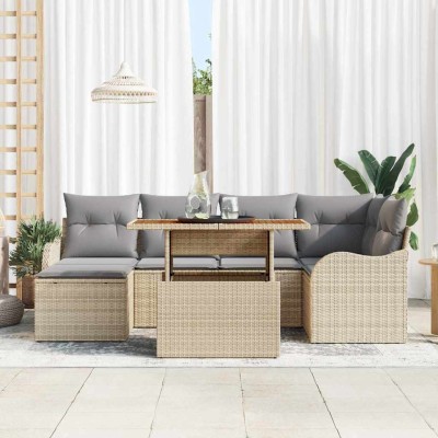 Garden Sofa Set with...
